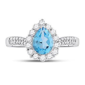 Radiant Blue Topaz Splendor Ring - Splendid Jewellery