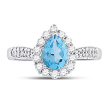 Load image into Gallery viewer, Radiant Blue Topaz Splendor Ring - Splendid Jewellery