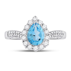 Radiant Blue Topaz Splendor Ring - Splendid Jewellery