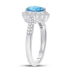 Radiant Blue Topaz Splendor Ring - Splendid Jewellery