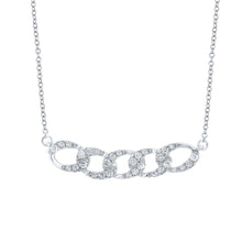 Load image into Gallery viewer, Radiant Brilliance: 10kt White Gold Diamond Cuban Link Pendant Necklace - Splendid Jewellery