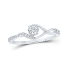 Radiant Brilliance 10kt White Gold Diamond Solitaire Fashion Ring - Splendid Jewellery