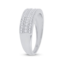 Load image into Gallery viewer, Radiant Brilliance | 10kt White Gold Round Diamond Band Ring 1/3 Cttw - Splendid Jewellery
