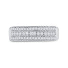 Radiant Brilliance | 10kt White Gold Round Diamond Band Ring 1/3 Cttw Front view from the 10Kt White Gold Womens Round Diamond Band Ring 1 3 Cttwpin33891 collection by Splendid Jewellery