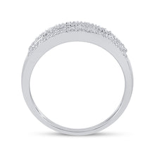 Load image into Gallery viewer, Radiant Brilliance | 10kt White Gold Round Diamond Band Ring 1/3 Cttw Side 2 view from the 10Kt White Gold Womens Round Diamond Band Ring 1 3 Cttwpin33891 collection by Splendid Jewellery