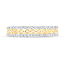 Load image into Gallery viewer, Radiant Brilliance: 10kt Yellow Gold Diamond Band Ring - Splendid Jewellery