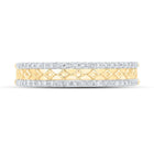 Radiant Brilliance: 10kt Yellow Gold Diamond Band Ring - Splendid Jewellery