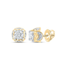 Load image into Gallery viewer, Radiant Brilliance: 10kt Yellow Gold Womens Round Diamond Solitaire Earrings 5/8 Cttw - Splendid Jewellery