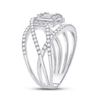 Radiant Brilliance 14kt White Gold Baguette Diamond Fashion Ring - Second Side View