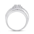 Radiant Brilliance 14kt White Gold Baguette Diamond Fashion Ring - Splendid Jewellery