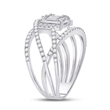 Load image into Gallery viewer, Radiant Brilliance 14kt White Gold Baguette Diamond Fashion Ring - Splendid Jewellery