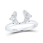 Radiant Brilliance: 14kt White Gold Diamond Wrap Enhancer Wedding Band - Splendid Jewellery