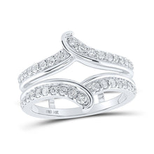 Load image into Gallery viewer, Radiant Brilliance: 14kt White Gold Diamond Wrap Enhancer Wedding Band - Splendid Jewellery