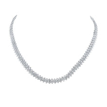 Load image into Gallery viewer, Radiant Brilliance: 14kt White Gold Round Diamond Pendant Necklace - 19 - 3/4 Cttw - Splendid Jewellery