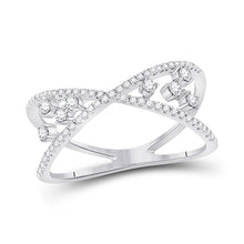Load image into Gallery viewer, Radiant Brilliance | 14kt White Gold Women's Modern Scattered Diamond Band - Splendid Jewellery