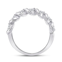 Load image into Gallery viewer, Radiant Brilliance: 14kt White Gold Womens Round Diamond Band Ring 1 Cttw - Splendid Jewellery