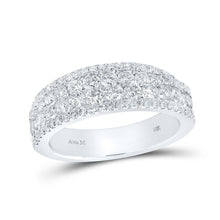 Load image into Gallery viewer, Radiant Brilliance | 14kt White Gold Women's Round Diamond Band Ring 1 Cttw | Splendid Jewellery - Splendid Jewellery