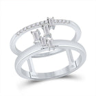 Radiant Brilliance | 14kt White Gold Women's Round Diamond Band Ring 1/5 Cttw | Splendid Jewellery - Splendid Jewellery