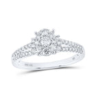Radiant Brilliance: 14kt White Gold Womens Round Diamond Fashion Ring 1/2 Cttw - Splendid Jewellery
