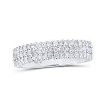 Load image into Gallery viewer, Radiant Brilliance | 14kt White Gold Women's Round Diamond Pave Band Ring 1/2 Cttw - Splendid Jewellery