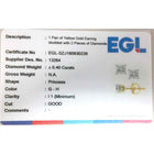 Radiant Brilliance: 14kt Yellow Gold Unisex Princess Diamond Solitaire Stud Earrings 3/8 Cttw  Side View from Splendid Jewellery