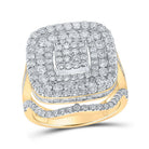 Radiant Brilliance Diamond Cluster Ring - Splendid Jewellery