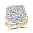 Radiant Brilliance Diamond Cluster Ring - Splendid Jewellery