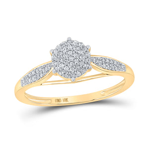 Radiant Brilliance Diamond Cluster Ring - Splendid Jewellery