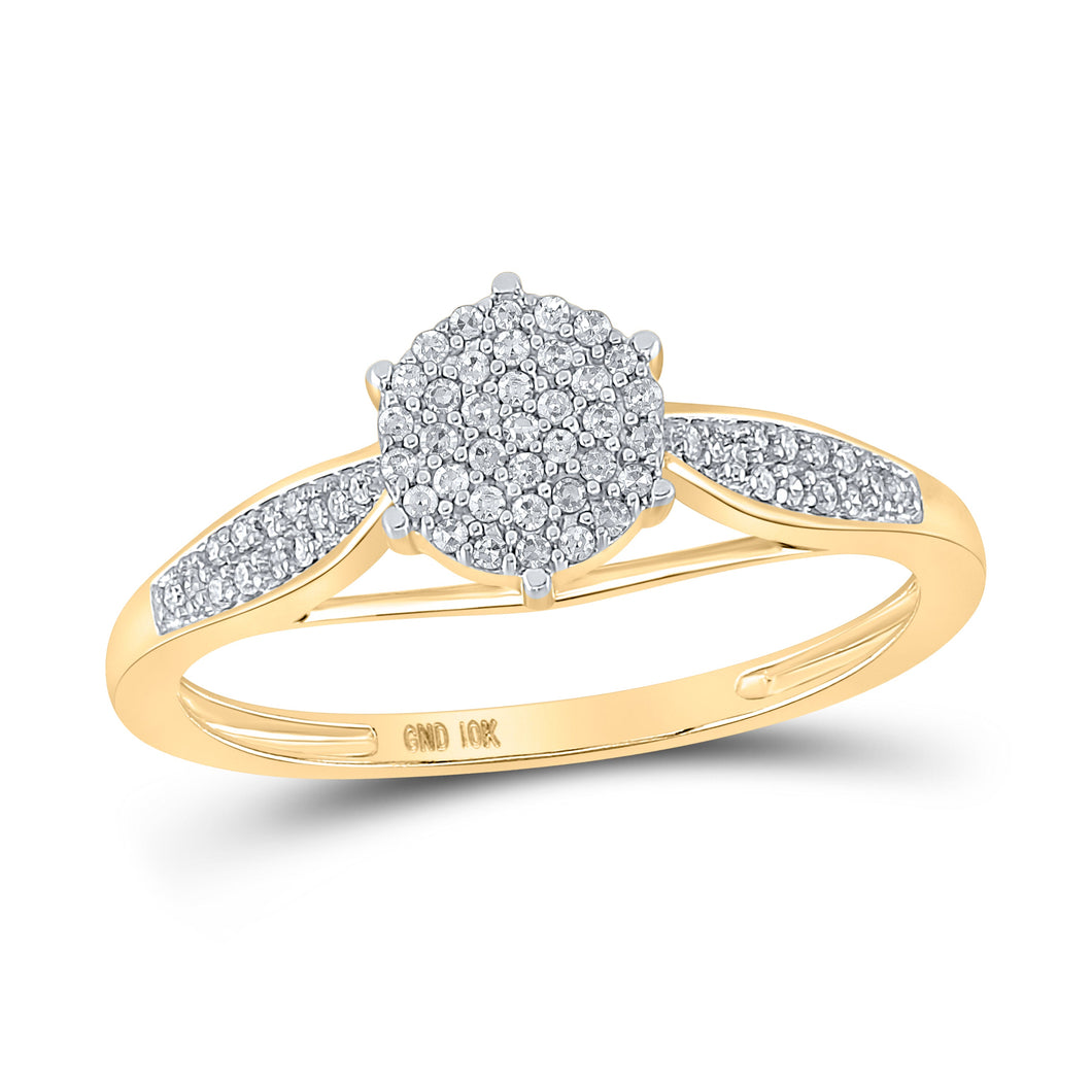 Radiant Brilliance Diamond Cluster Ring - Splendid Jewellery