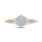 Radiant Brilliance Diamond Cluster Ring product Top View from Splendid Jewellery