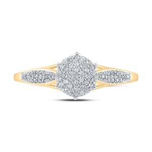 Radiant Brilliance Diamond Cluster Ring - Splendid Jewellery