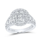 Radiant Brilliance Diamond Cluster Ring - Splendid Jewellery