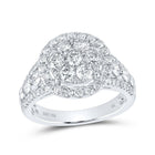 Radiant Brilliance Diamond Cluster Ring - Splendid Jewellery