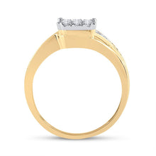 Load image into Gallery viewer, Radiant Brilliance Diamond Cluster Ring - Splendid Jewellery