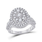 Radiant Brilliance Diamond Cluster Ring - Splendid Jewellery