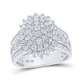 Radiant Brilliance Diamond Cluster Ring - Splendid Jewellery