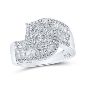 Radiant Brilliance Diamond Cluster Ring - Splendid Jewellery
