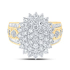 Radiant Brilliance Diamond Cluster Ring - Splendid Jewellery