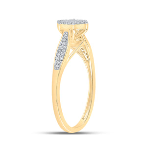 Radiant Brilliance Diamond Cluster Ring - Splendid Jewellery