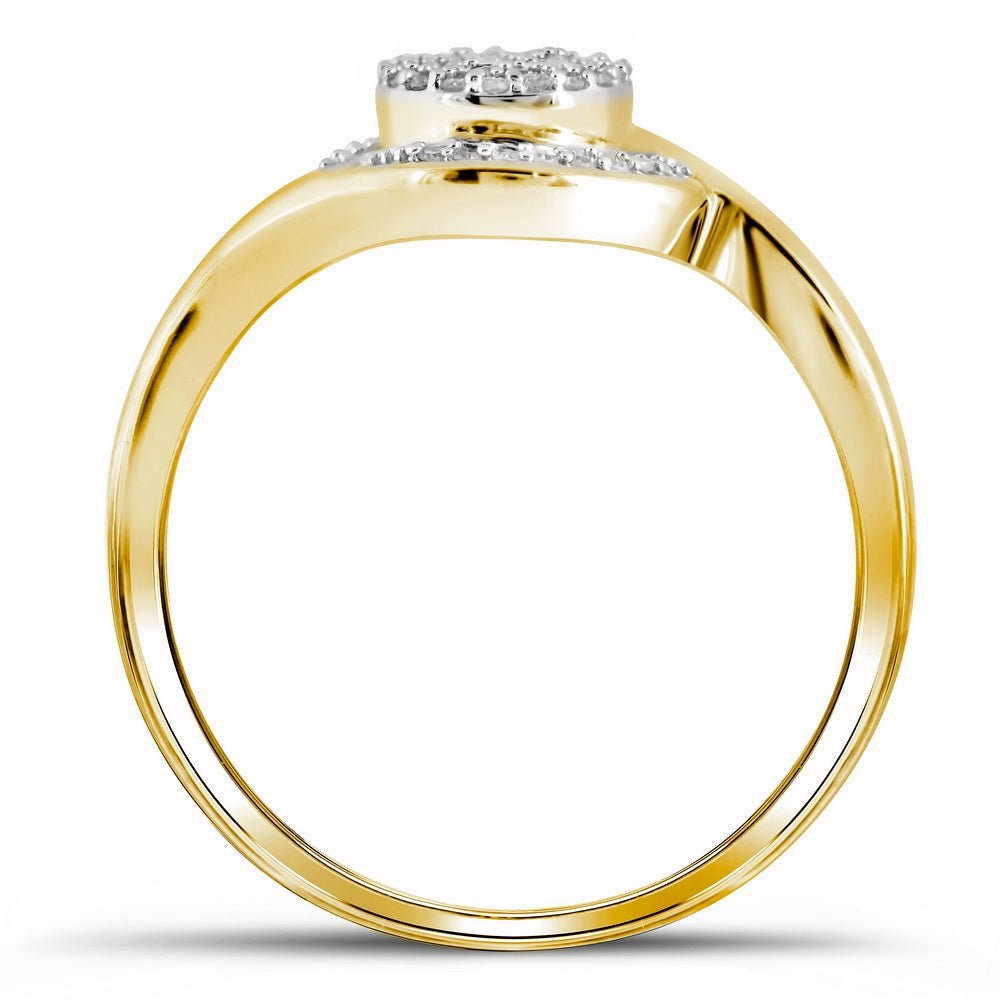 Radiant Brilliance Diamond Cluster Ring - Splendid Jewellery