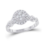 Radiant Brilliance Diamond Cluster Ring - Splendid Jewellery