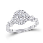 Radiant Brilliance Diamond Cluster Ring - Splendid Jewellery