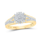 Radiant Brilliance Diamond Cluster Ring - Splendid Jewellery