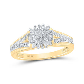 Radiant Brilliance Diamond Cluster Ring - Splendid Jewellery