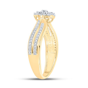 Radiant Brilliance Diamond Cluster Ring - Splendid Jewellery