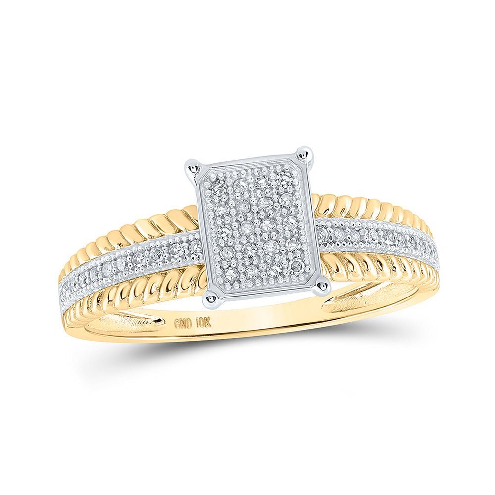 Radiant Brilliance Diamond Cluster Ring - Splendid Jewellery
