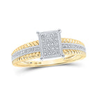 Radiant Brilliance Diamond Cluster Ring - Splendid Jewellery
