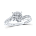Radiant Brilliance Diamond Cluster Ring - Splendid Jewellery