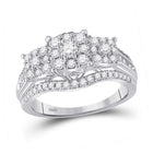 Radiant Brilliance Diamond Cluster Ring - Splendid Jewellery