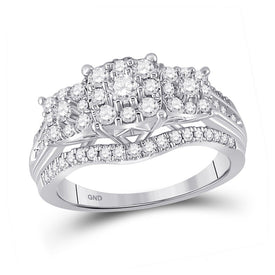 Radiant Brilliance Diamond Cluster Ring - Splendid Jewellery